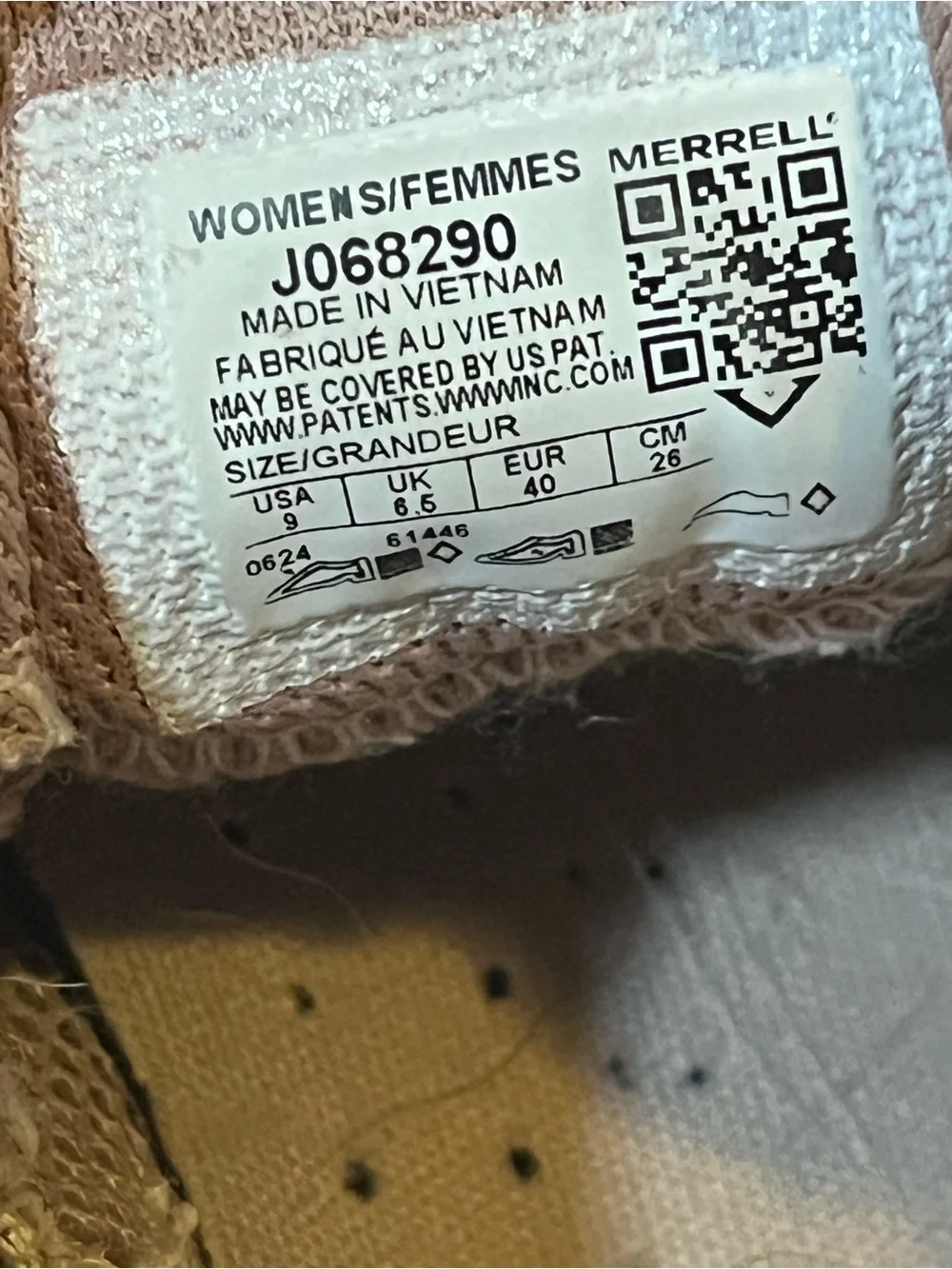 Merrell Morphlite Women’s 9 Medium Adobe Rose Running Trail Shoes J068290